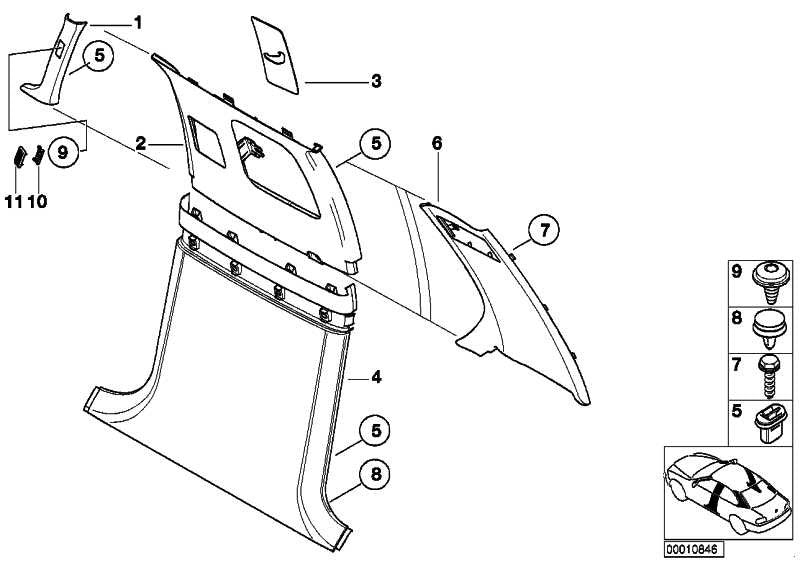 Tapa Airbag Pilar Columna Frontal Gris Claro Para Bmw E46 E39 E38 E53 . Original Bmw. Recambios