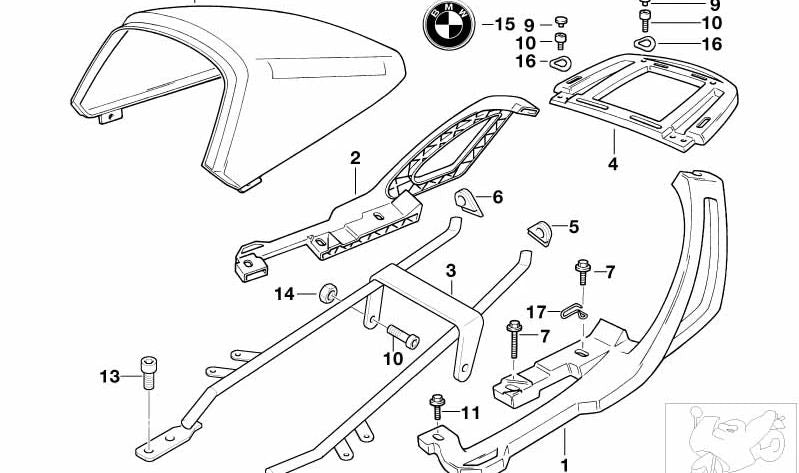 Tornillo hexagonal con arandela para BMW E81, E82, E87, F20, F21, E30, E90, E46, F30, E39, F10, F12, F01, E53, F95N, F39, G07N, U06, E85, Z8 (OEM 07119903994). Original BMW