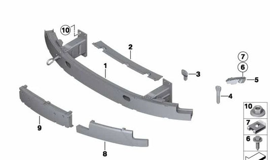 Amortiguador delantero derecho OEM 51117008828 para BMW E63, E64. Original BMW