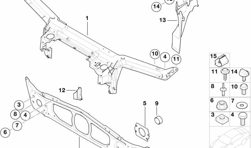 Tope para capó delantero OEM 51718209307 para BMW E46, E39, E65, E66, E53, E70, E71, E72. Original BMW