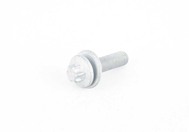 Torx screw with washer for BMW Series 1, Series 2, Series 3, Series 4, Series 5, Series 6, Series 7, Series 8, i, X1, X2, X3, X4, X5, X6, X7, XM, Z4, Z8, MINI Mini (OEM 34106864424). Genuine BMW