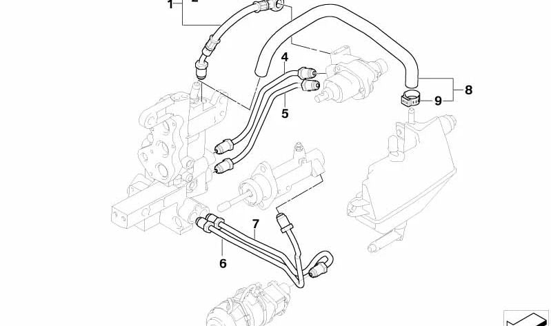 Arandela de sellado para BMW Serie 3 E46 (OEM 23427507010). Original BMW