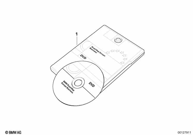 DVD Road Map Australia Business para BMW E81, E82, E87, E88, E90, E91, E92, E93, E60, E61, E63, E64 (OEM 65902350327). Original BMW.