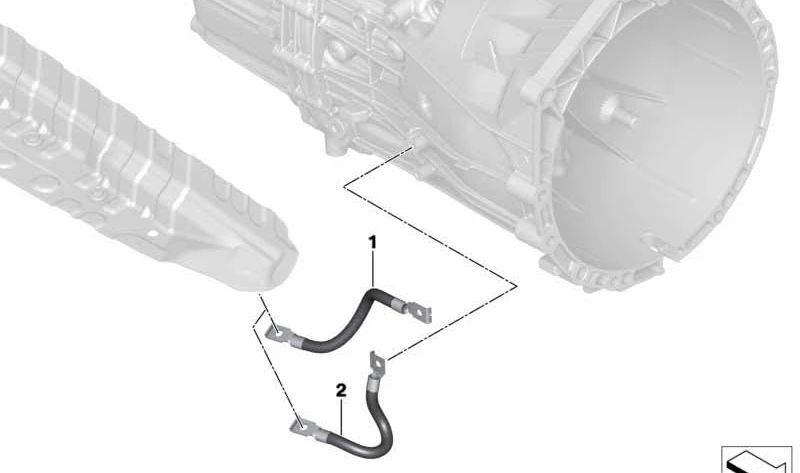 Conexión a masa para BMW F87, F80, F82 (OEM 12427851221). Original BMW