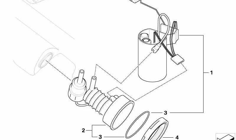 Fuel Pump/Level Sensor Repair Kit for BMW Z4 E85 (OEM 16146768685). Original BMW