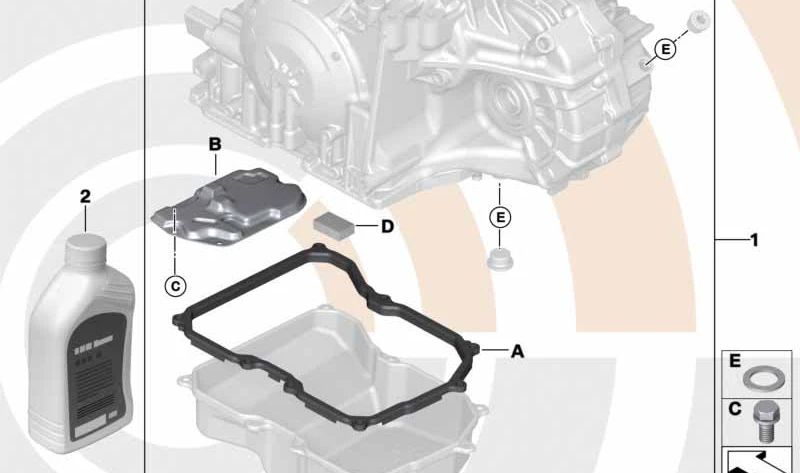 Aceite para transmisión automática JWS 3309 para MINI R52, R53, R55, R56, R57, R58, R59, R60, R61 (OEM 83227542290). Original BMW