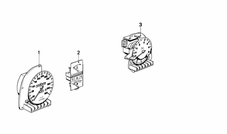 Cuadro de instrumentos / Cuentarrevoluciones OEM 62121380415 para BMW Serie 6 (E24), Serie 7 (E23). Original BMW