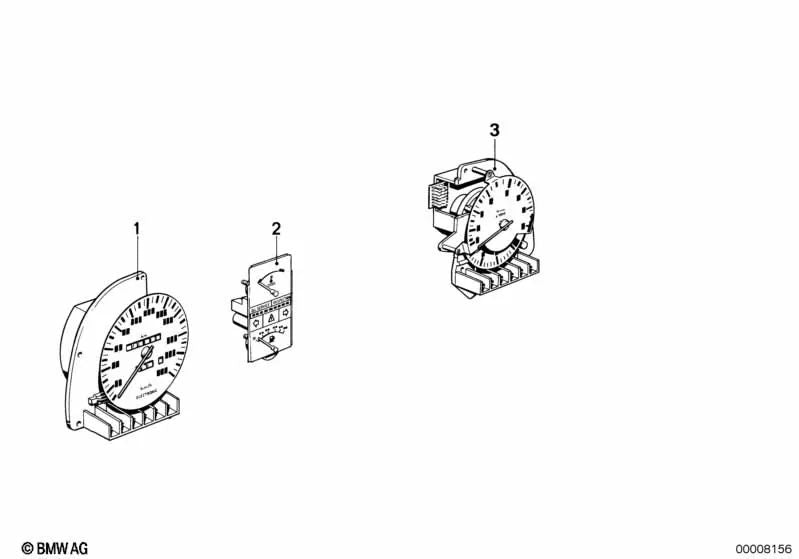 Tacómetro para BMW E28 (OEM 62121377617). Original BMW