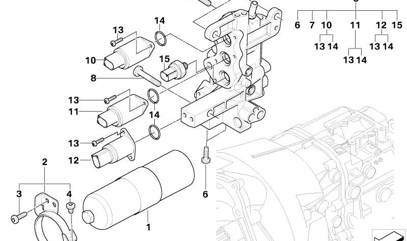 Juego de Soporte de Lámpara para BMW Serie 3 E46 (OEM 23427507069). Original BMW