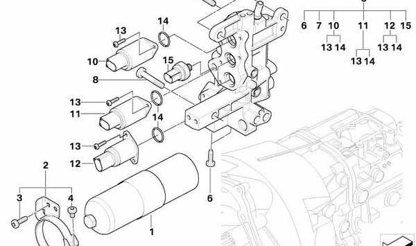 Juego de Soporte de Lámpara para BMW Serie 3 E46 (OEM 23427507069). Original BMW