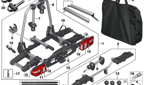 Separador tercera Canaleta de Rueda para BMW Serie 1 E81, E82, E87, F20, Serie 2 F22, F45, G42, Serie 3 E90, F30, G20, Serie 4 F32, G22, Serie 5 F10, G30, Serie 6 G32, Serie 7 F01, G11, i I20, X1 E84, F48, X2 F39, X3 F25, G01, X4 F26, G02, X5 E53, F15, X6