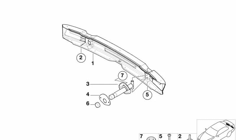 Junta para BMW Serie 3 E46, Z4 E85, E86 (OEM 51128254202). Original BMW