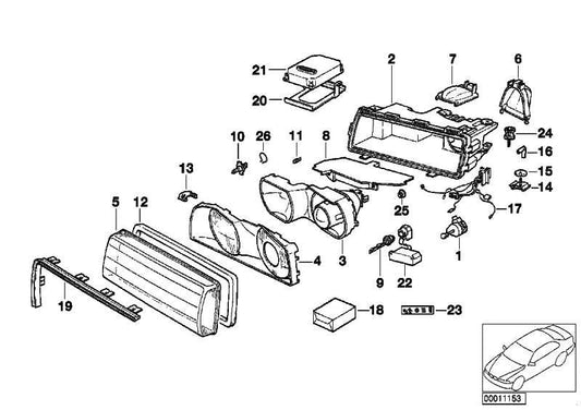 Regulador Del Alcance De Los Faros Para Bmw E46 E92 E93 E39 E60 E61 E38 E65 E66 E67 E53 E85 E86 .