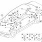 Upper tunnel thermal insulation for BMW 5 Series E39, 7 Series E38 (OEM 51488159961). Original BMW