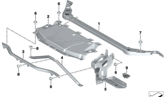 Linker Scheinwerferhalter für BMW Z4 G29 (OEM 51647436775). Original BMW