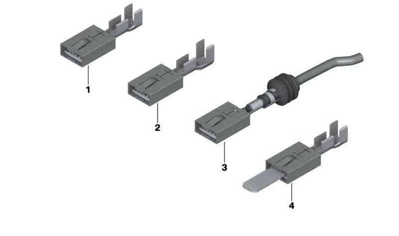 Conector LSK8 para BMW E87, E90, E91, E92, E93, F07, F10, F11, F18, F90, G30, G31, G38, F06, F12, F13, G32, F01, F02, F04, G11, G12, F48, F39, F97, G01, G08, F98, G02, F15, F85, F95, G05, F16, F86, F96, G06, G29 (OEM 12521436649). Original BMW