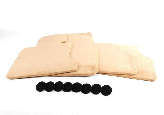 Juego De Alfombrillas Velours Beige Para Bmw Serie 7 E65. Original Recambios