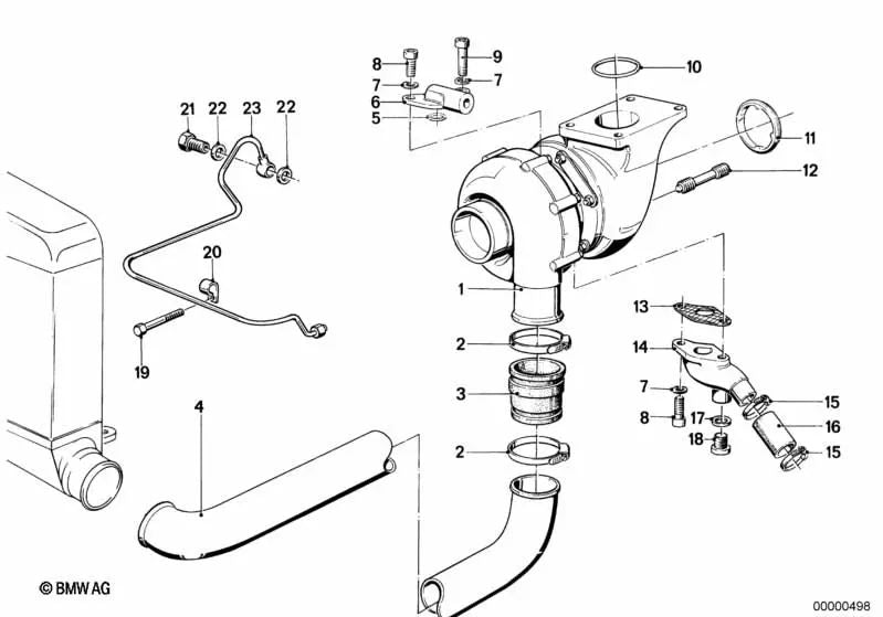 Asbestos-free gasket for BMW 7 Series E23 (OEM 11421730263). Original BMW.