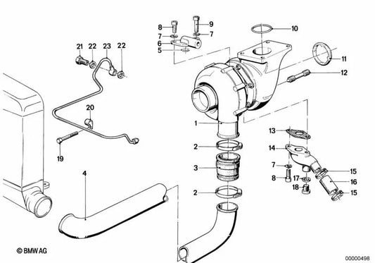 Asbestos-free gasket for BMW 7 Series E23 (OEM 11421730263). Original BMW.