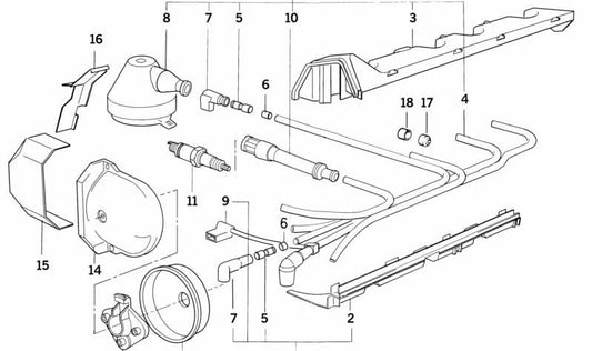 Sensor cigüeñal OEM 12121734141 para BMW E36, E34, E32, E31, Z3. Original BMW.