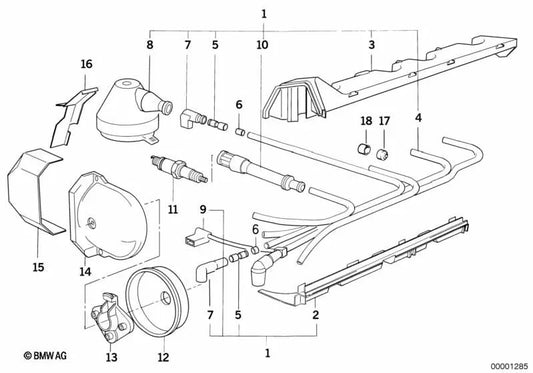 BMW E30, E36, E34 (OEM 12121717641). BMW originale