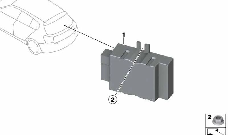 OEM 16147358145 Module de commande de pompe à carburant pour BMW F20, F30, F10, F06, F12, F13, F01, F02, F15. BMW d'origine