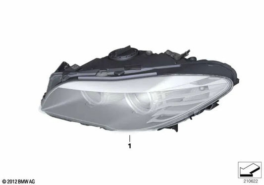 Faro delantero AHL-Xenon derecho para BMW Serie 5 F10, F11N (OEM 63117343910). Original BMW