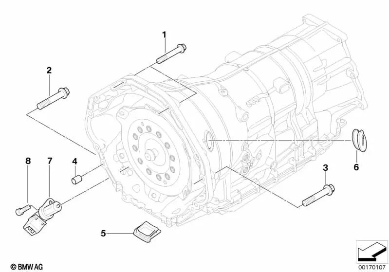 Tapón de cierre para BMW Serie 7 F01, F02, X5 E70, X6 E71 (OEM 24147574832). Original BMW