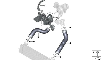 Junta de sellado OEM 11618506782 para BMW E81, E82, E87, E88, F20, F21, F40, F22, F23, F44, F45, F46, F87, E90, E91, E92, E93, F30, F31, F34, F35, F32, F33, F36, E60, E61, F07, F10, F11, F18, G30, G31, G11, G12, E84, F48, F39, E83, F25, G01, F26, G02