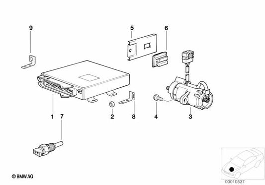 Unidad de Control EML para BMW Serie 8 E31 (OEM 12711729746). Original BMW