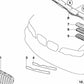 Rejilla frontal izquierda/derecha para BMW X5 E53. Original BMW.