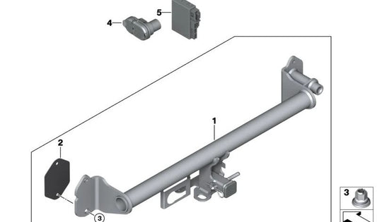 Arandela para BMW Serie 1 F40, F52, F70, Serie 2 F44, F45, F46, U06, X1 F48, F49, U11, U12, X2 F39, U10 (OEM 51127300789). Original BMW