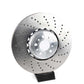 Disco de freno ventilado perforado derecho para BMW F90, F90N, F91, F92, F93 (OEM 34117991102). Original BMW