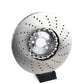 Disco de freno ventilado y perforado (izquierdo) OEM 34117991101 para BMW F90, F91, F92, F93. Original BMW.