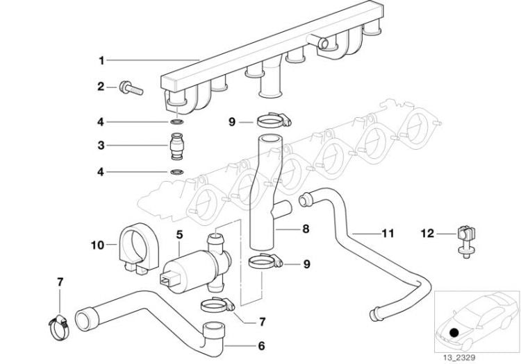 Válvula De Regulación Ralentí En Forma T Para Bmw Varios Modelos. Original Recambios