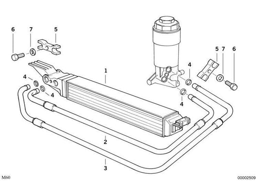 Refrigerador De Aceite Para Bmw E32 E34. Original Recambios