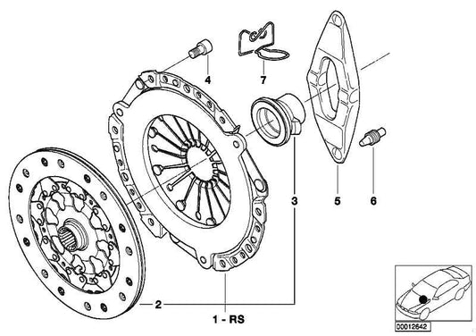 Juego Embragne D=228Mm Para Bmw E46 E60 E61 E85 . Original Recambios