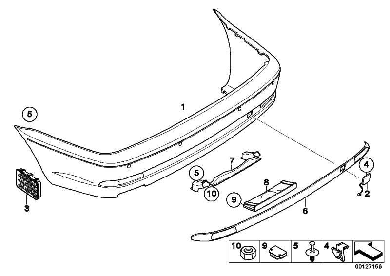 Tapa Enganche De Remolque Abatible Imprimado Para Bmw Serie 3 E46 Sin Paquete M . Original Bmw.