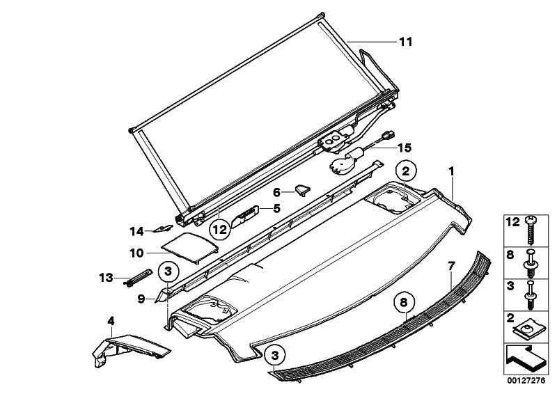 Persiana Solar Eléctrica Trasera Maletero En Negro Para Bmw E60 Serie 5 . Original Recambios