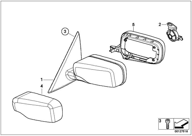 Retrovisor Exterior Calefactable Bus Memoria Para Bmw E46 . Original Bmw. Recambios