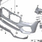 Soporte para faro antiniebla izquierdo OEM 51117399977 para BMW G01, G02. Original BMW.