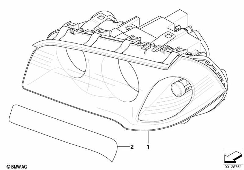 Bifaros De Bi-Xenón Akl Para Bmw E83 . Original Recambios