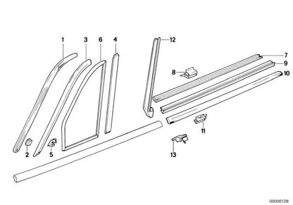 Moldura Cromada Para Bmw Cabrio E30. Original Recambios