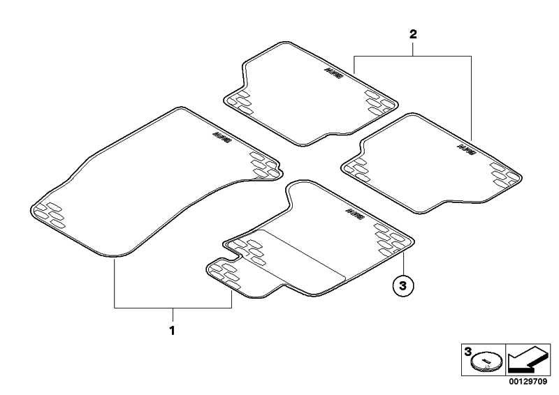 Juego De Alfombrillas Goma Delanteras Antracita Lhd Para Bmw E60 E61 . Original Recambios