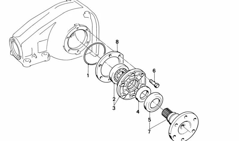 Espaceur différentiel OEM 33131207852 pour BMW E21. BMW d'origine.