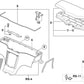 Parte Inferior Caja Portaobjetos Beige Para Bmw Z3 E36. Original Recambios