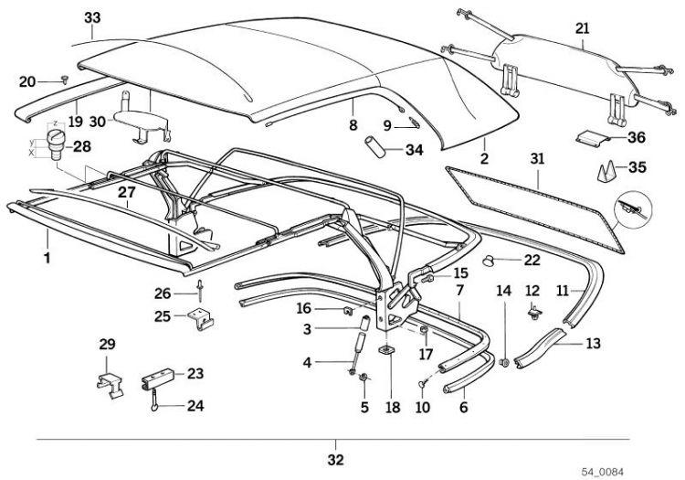 Abrazadera Original Bmw Para Cabrio E30. Recambios