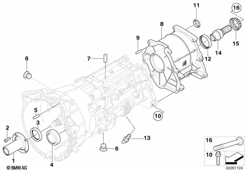 Schutzkappe para BMW E46, E90, E91, E92, E60, E61, E84, E83, E53 (OEM 23117551425). Original BMW.