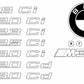 Emblema trasero OEM 51147025254 para BMW E46. Original BMW.