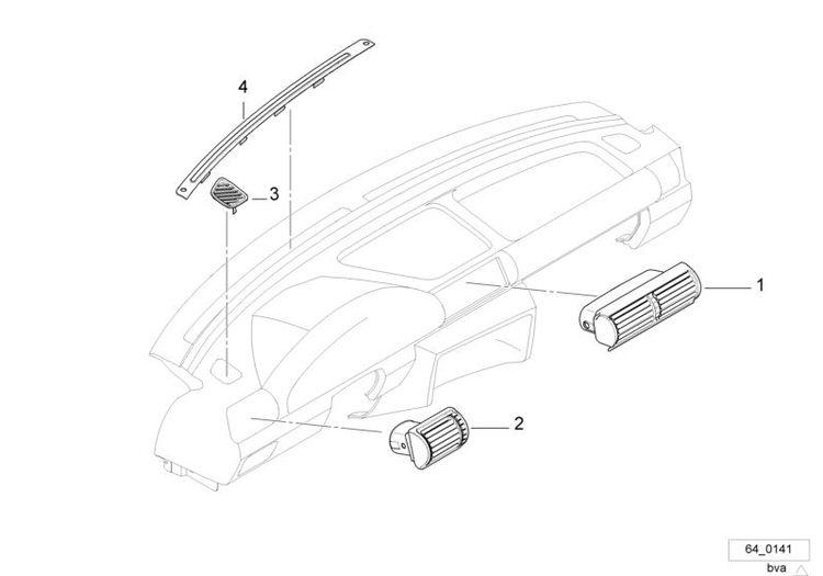 Salida De Aire Salpicadero Para Bmw E36 Compact. Original Recambios